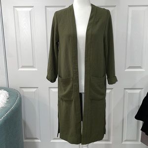 Green long blazer